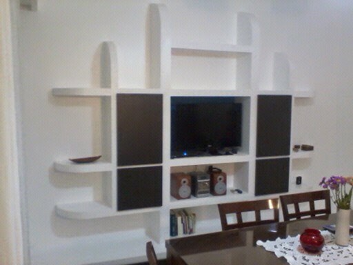 diseños: MUEBLE PARA TV TERMINADO (CON PUERTAS DE MADERA Y LUCES)