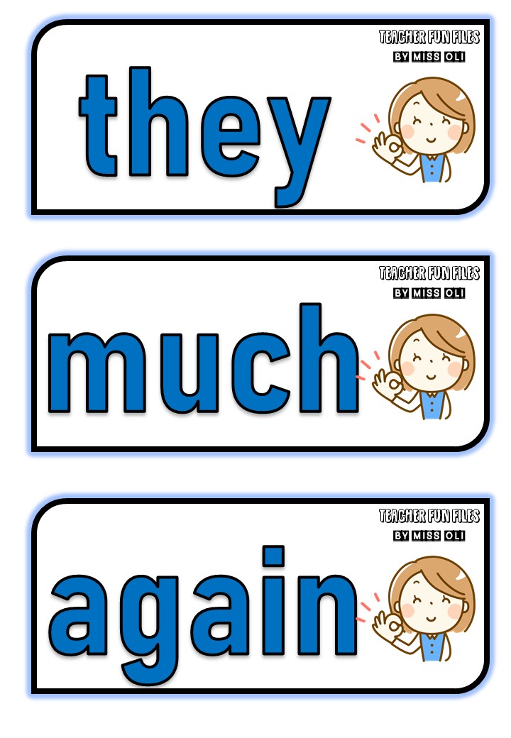 Teacher Fun Files: Basic Sight Words 1
