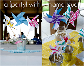 a {day} with lil mama stuart: Beachy Pinwheel 1st Birthday Party 