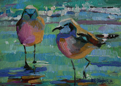 paintings bird beach blaylock elizabeth impressionist daily painting oil american buddies artist birds abstract acrylic artwork seagulls april gogh van