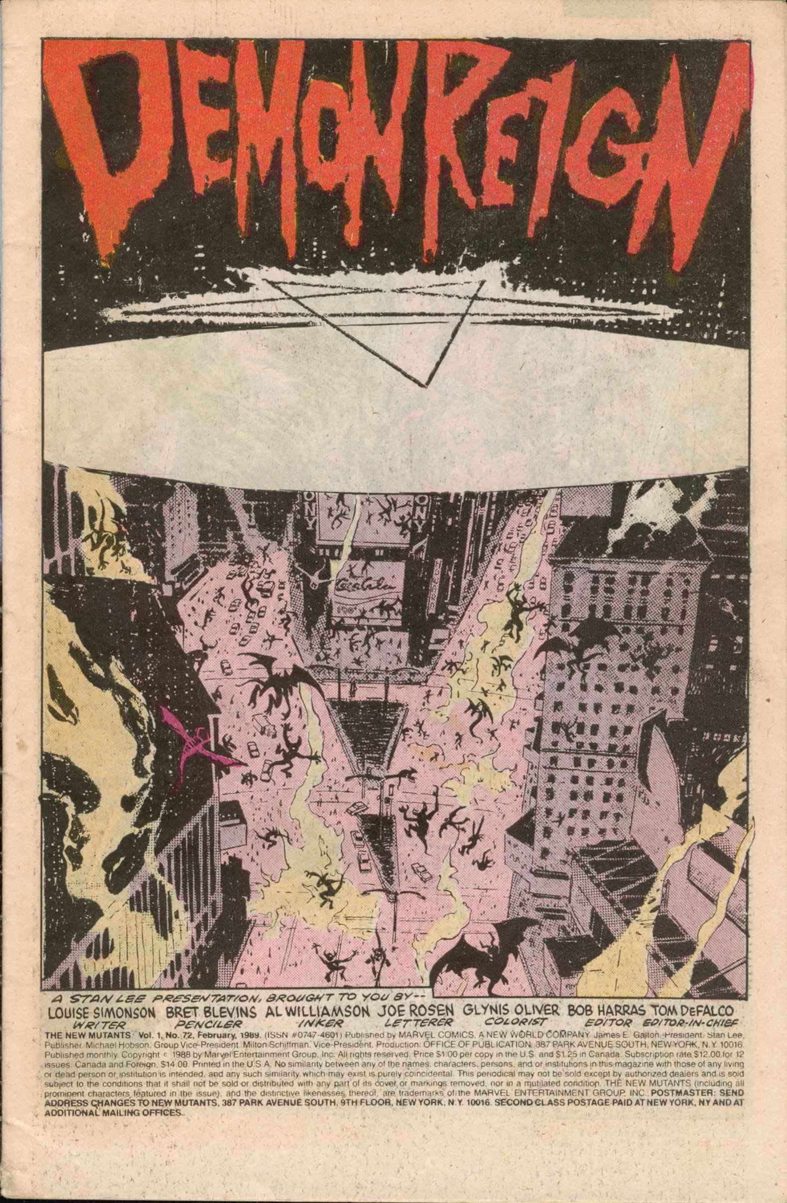 The New Mutants Issue #72 #79 - English 2