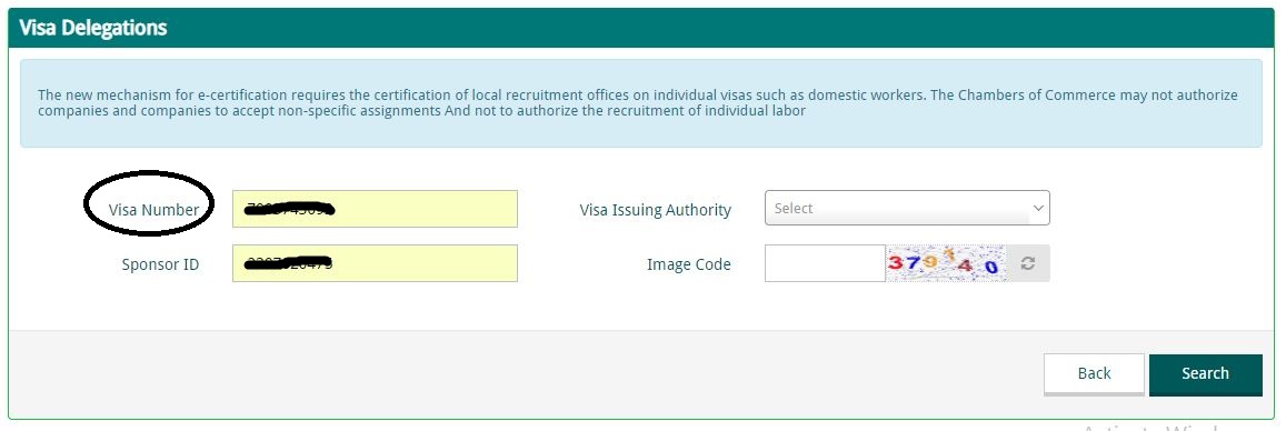 Family visit visa status