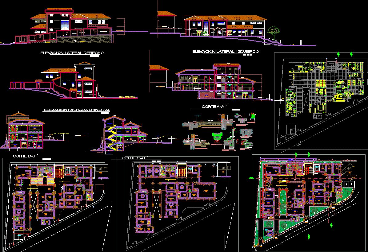  Modern  Hospital Detailing autocad DWG  