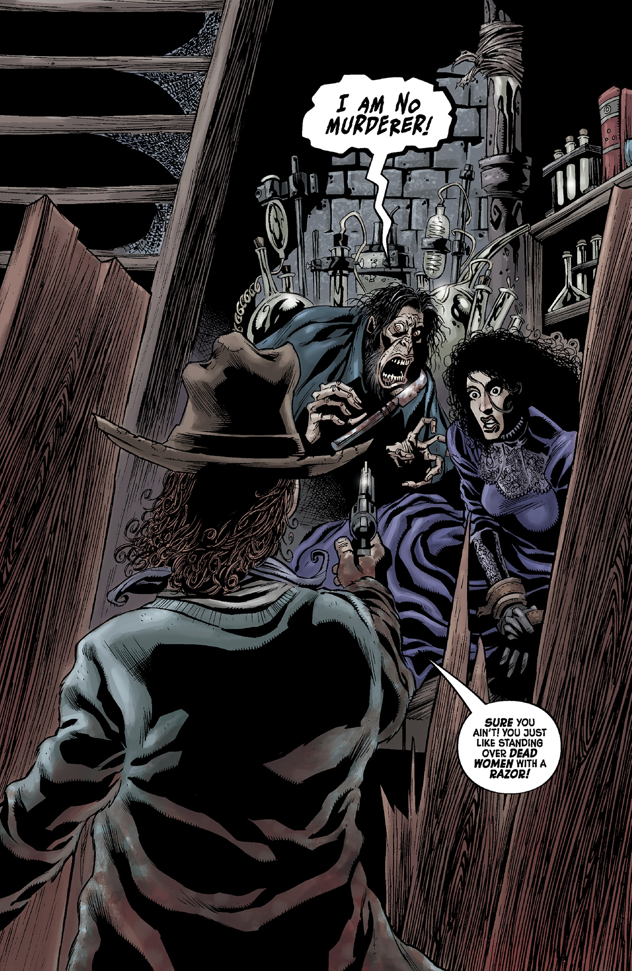 Read online Billy the Kid's Old Timey Oddities and the Ghastly Fiend of London comic -  Issue #3 - 4