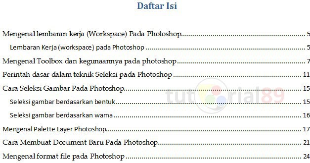 daftar isi
