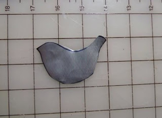 Recycled Wiggly bird magnet