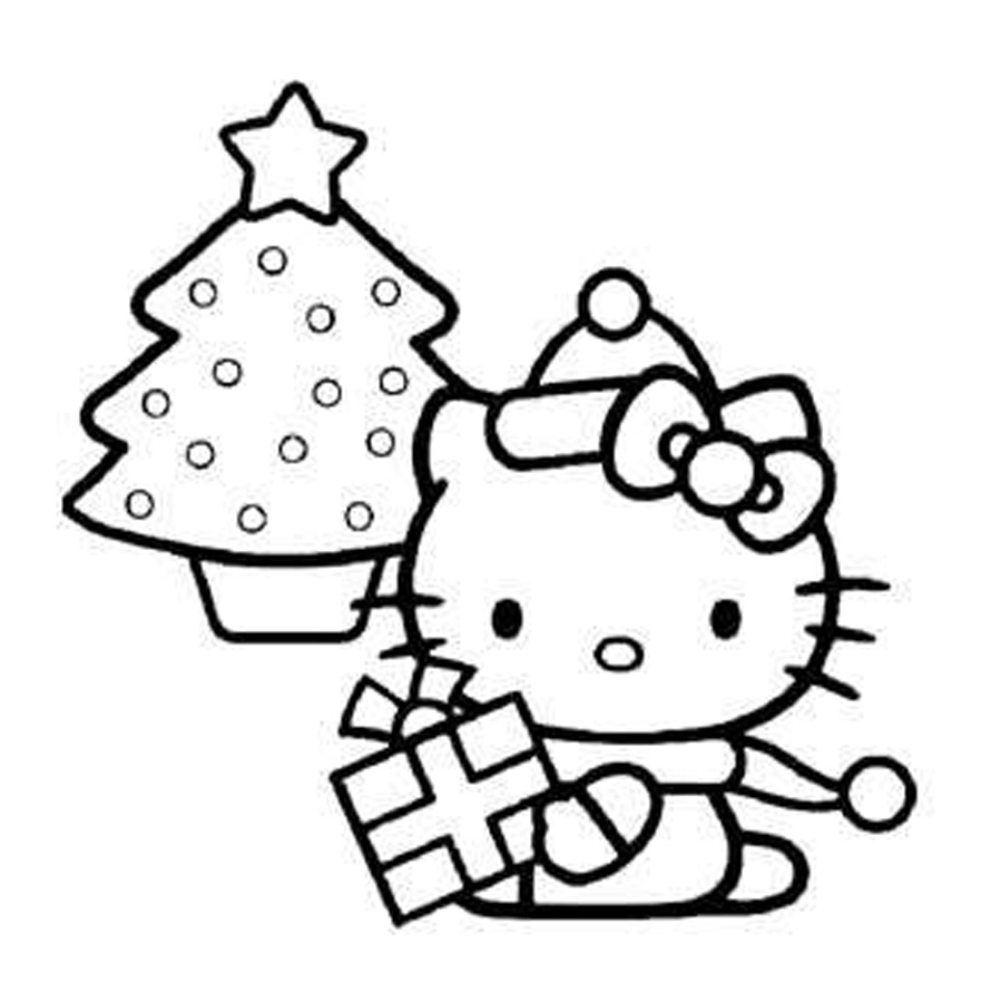 Kitty Cartoon Coloring Pages