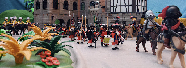 Playmobil custom XVII Century toy soldiers and diorama