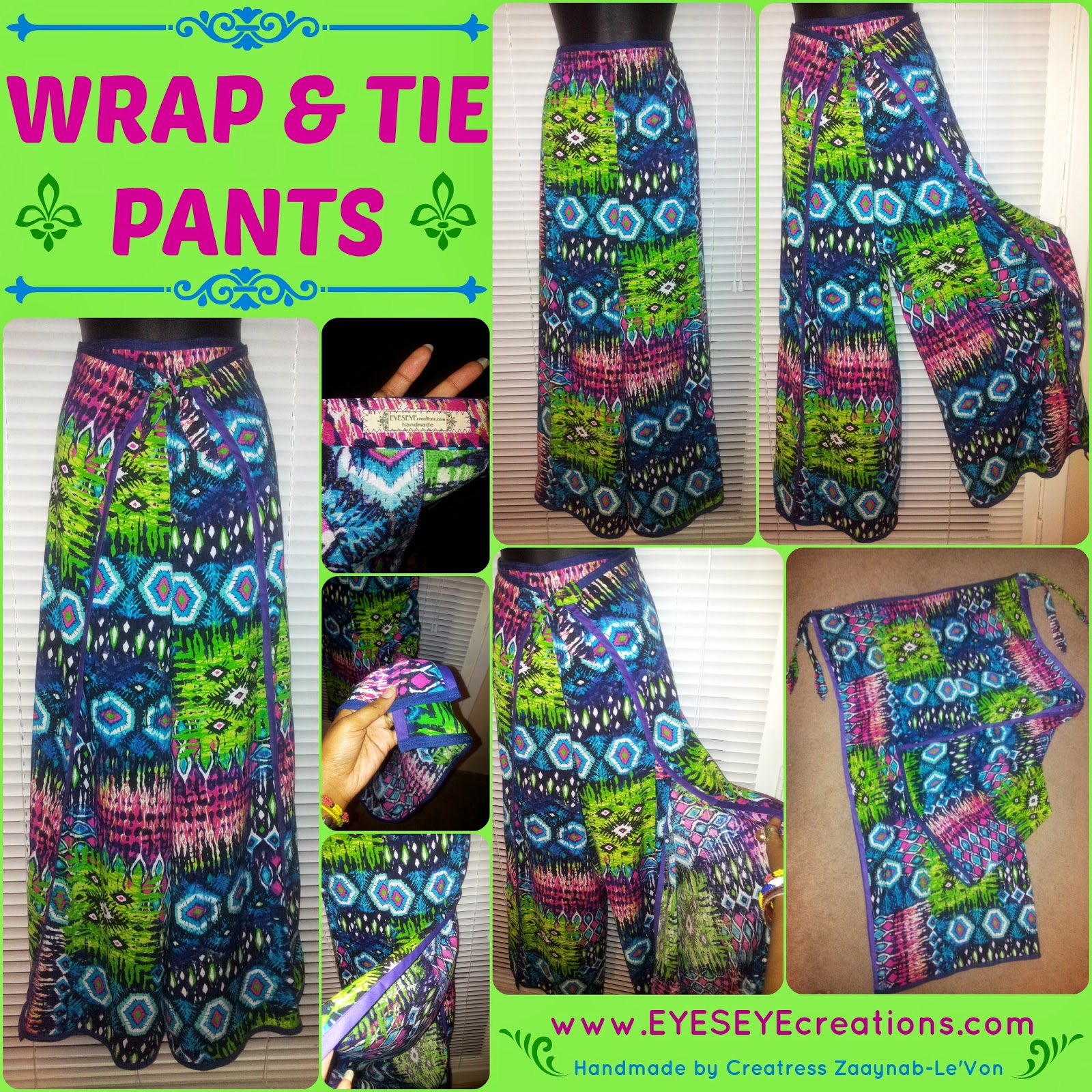 WRAP & TIE PANTS - The Psychedelics - EYESEYE creations