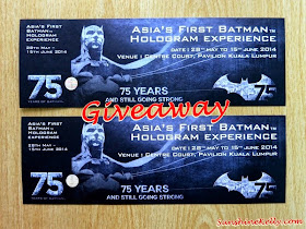 Asia First Batman Hologram Experience, Giveaway, Giveaway Winner, Batman, Batman 75 Years Anniverasry, DC Comics 