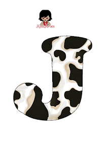 Abecedario de Piel de Vaca. Cow Leather Alphabet.