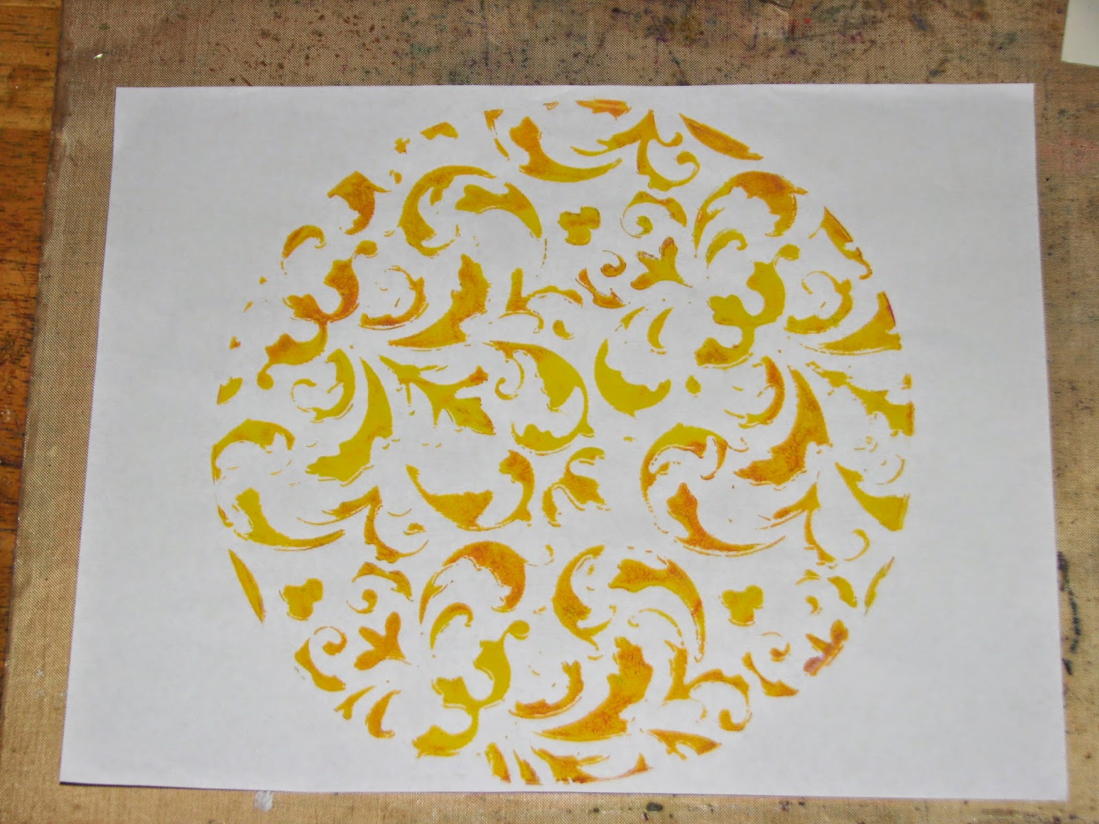 Ink Stains Gelli Plate Print + PanPastels & GiveAway!!!