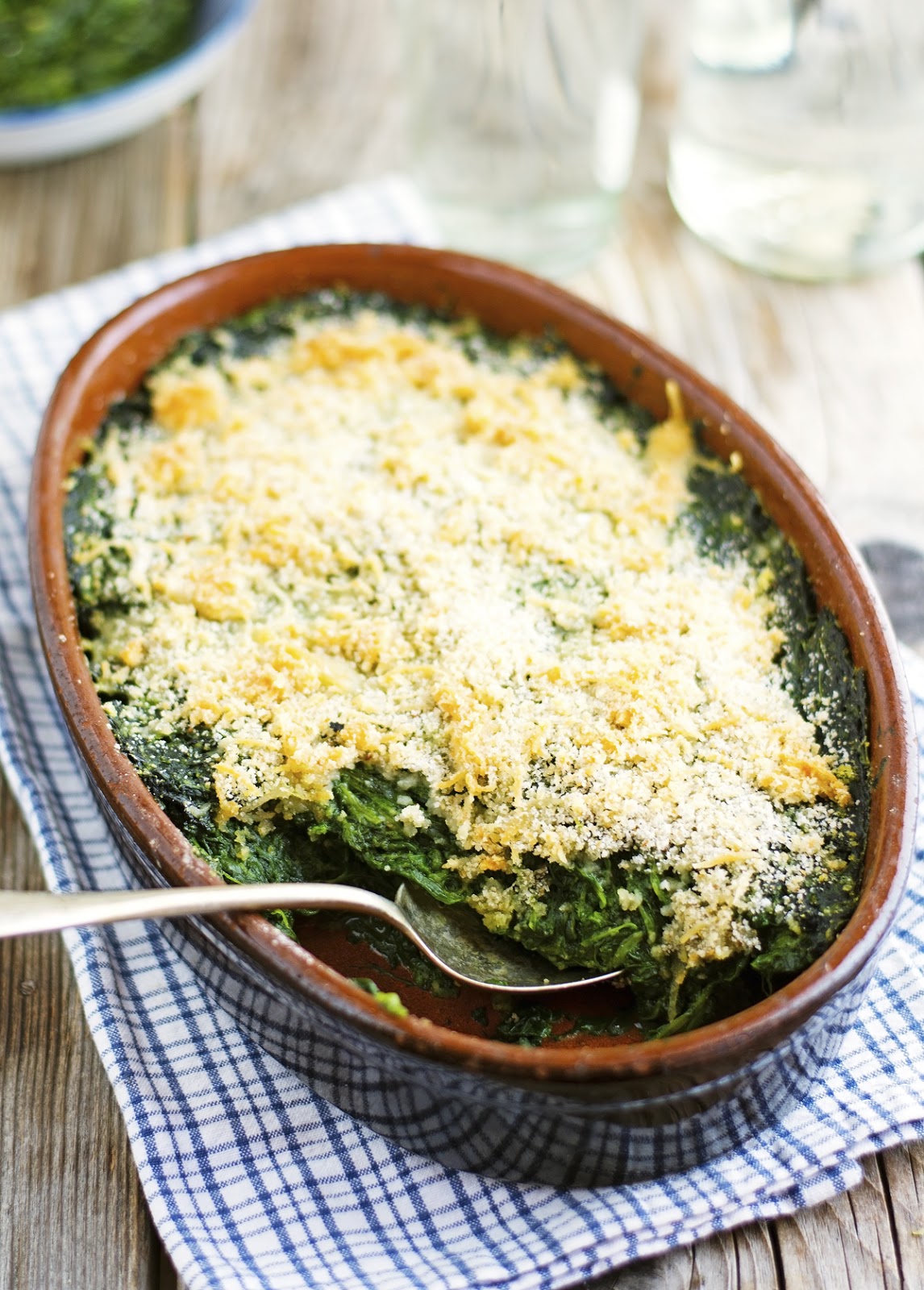 Mom's Gratineed Spinach