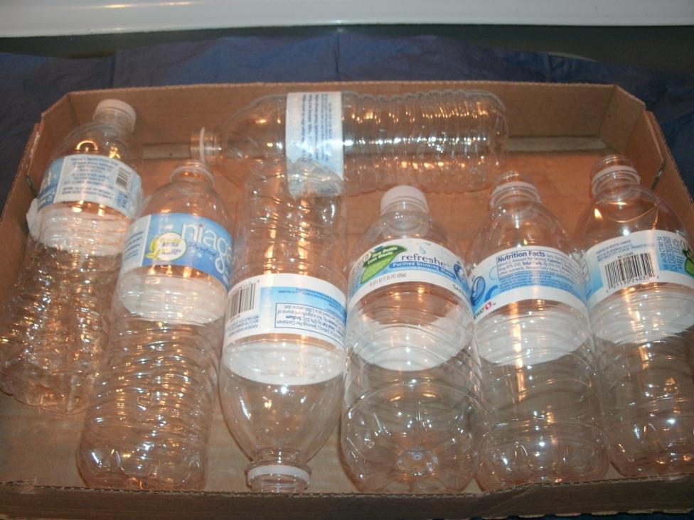 BitsyPieces Plastic Water Bottle Flowers
