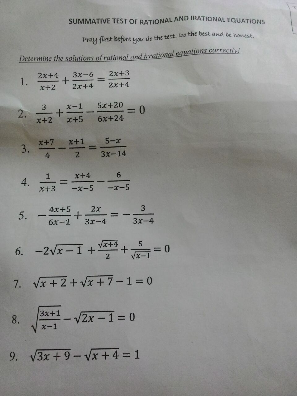 Soal Matematika 10 Rasional dan irrasional Hibou