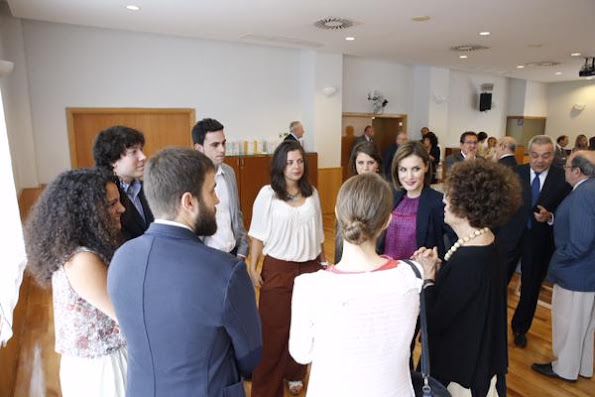 Queen Letizia of Spain attended the annual meeting of Students Residence (Residencia de Estudiantes)