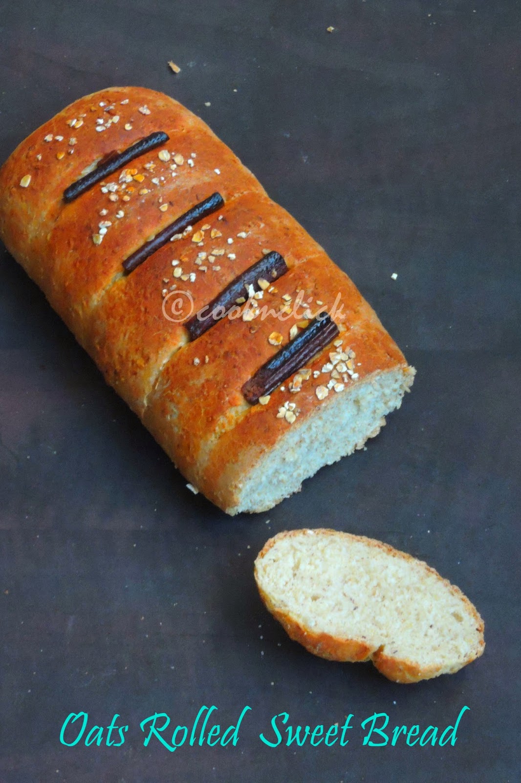 Oats Sweet rolled bread