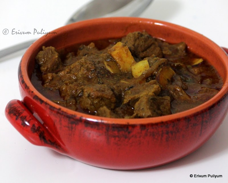 Erivum Puliyum Kerala Style Beef Curry Nadan Beef Curry (Pressure