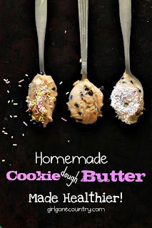 Homemade Cookie Dough Butter by Girl Gone Country.