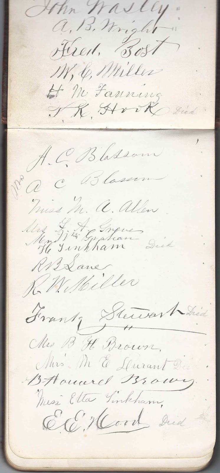 Heirlooms Reunited: 1884 Autograph Album, Presumably of Elizabeth ...