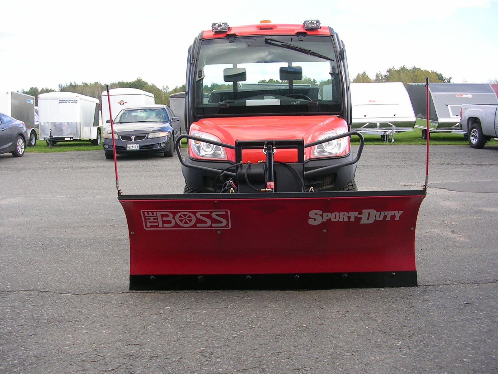 Michaud's Trailers Winslow Maine Boss UTV Snow Plows & Salt Dogg