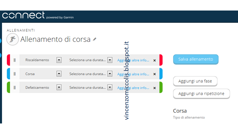 SCARICARE ALLENAMENTI DA GARMIN CONNECT