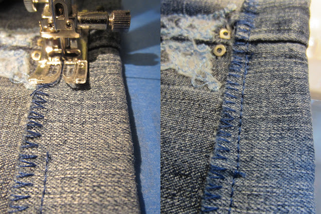 My Patchwork Quilt: CHILD'S DENIM SKIRT FROM A PAIR OF JEANS