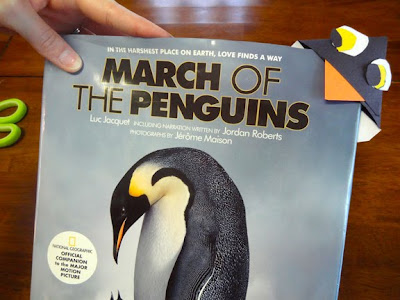 penguin animal bookmark