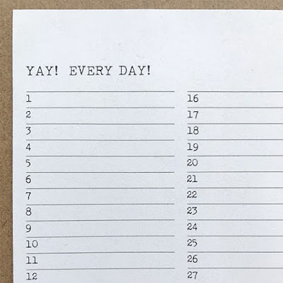 Yay! Every Day! Tracker by Suzer Space daily goal tracker 2018