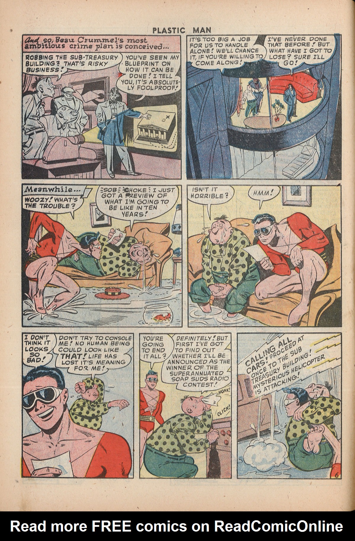 Read online Plastic Man (1943) comic -  Issue #15 - 8
