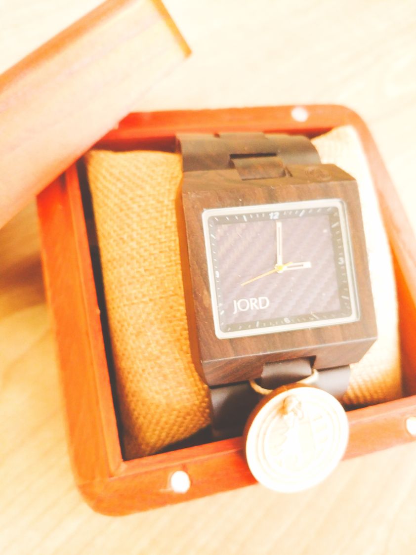 A classy Jord engravable wood watch
