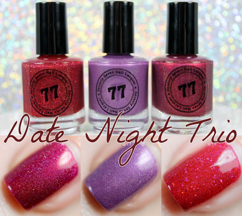 Date Night Trio from Seventy Seven Nail Lacquer