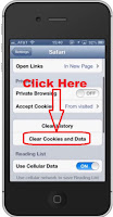 how to clear cookies in apple iphone