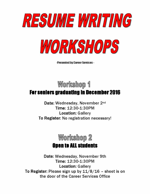 Custom resume writing workshop