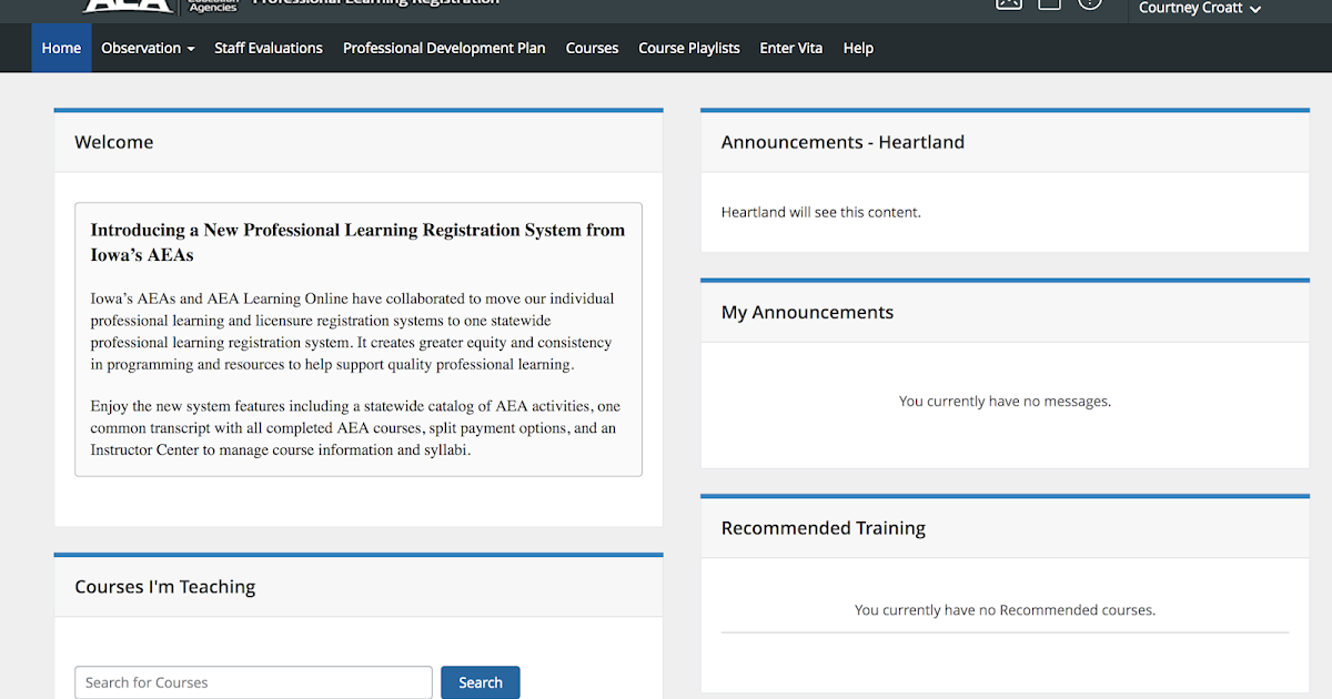 The Connection Reminder New Statewide AEA Professional Learning Registration System Has Launched!