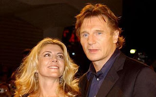 Liam Neeson with Wife