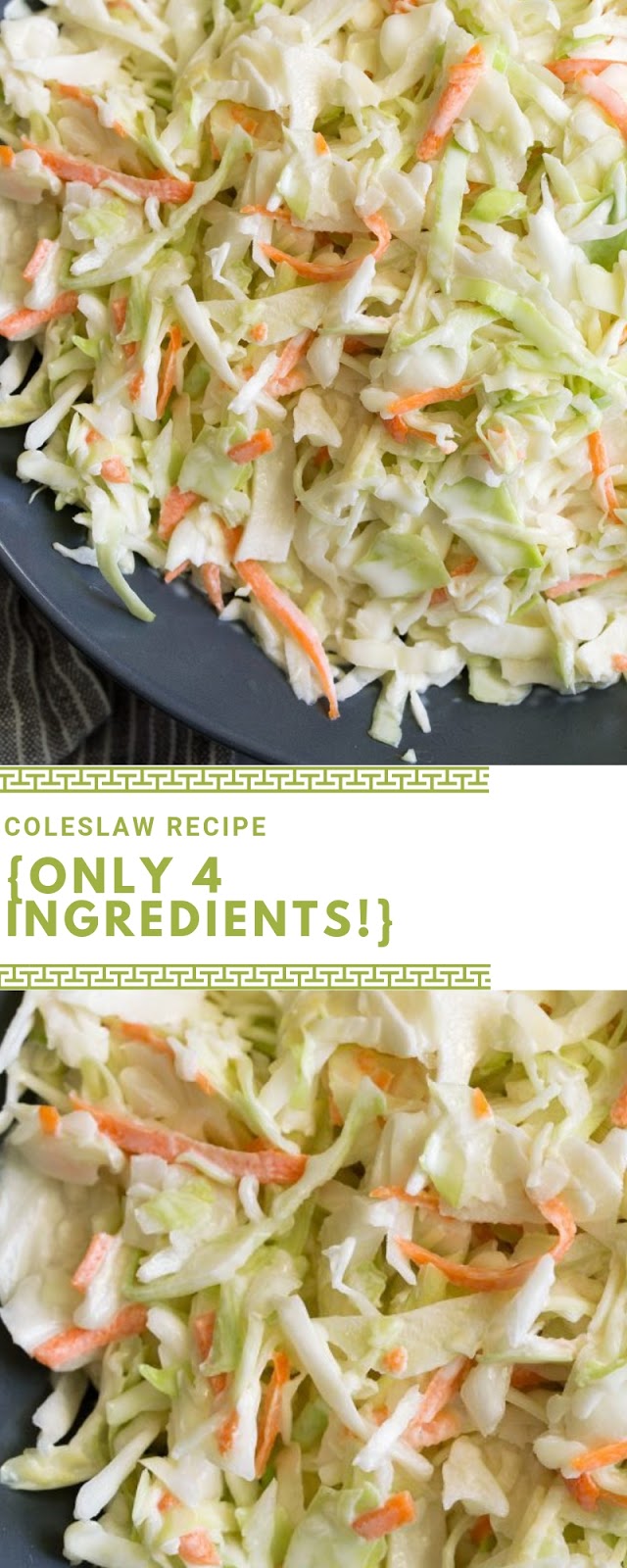 Coleslaw Recipe Only 4 Ingredients! Delicious My Food