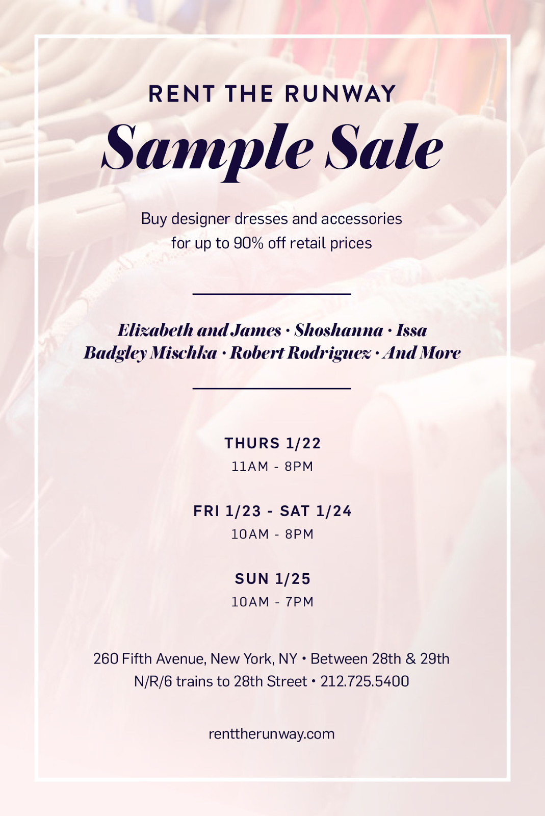 fashionably petite Rent the Runway Sample Sale