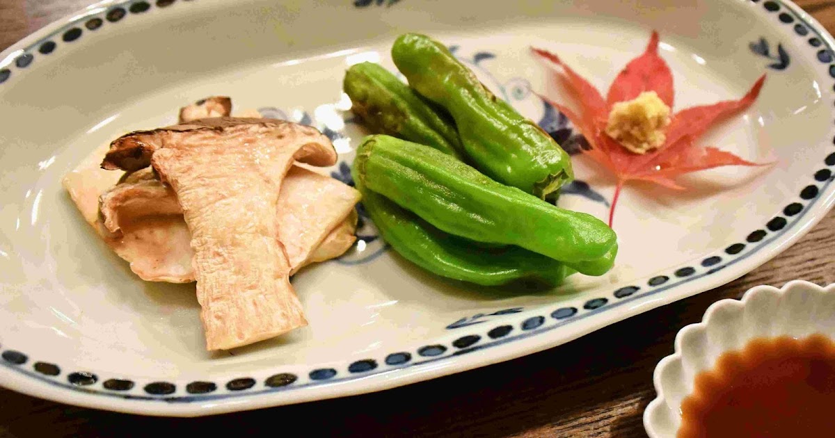 Recipes for Tom Shishito to eringi no amiyaki / grilled shishito