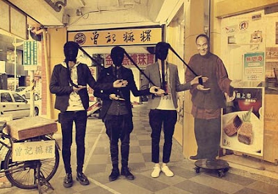 神秘絲襪頭型男三人組環島？　網友直說好時尚！
