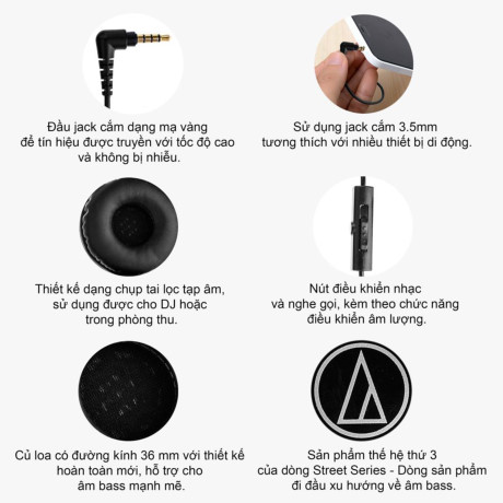 [QC] Tai nghe Audio Technica thuong hieu Nhat gia chi 590.000d - Anh 3