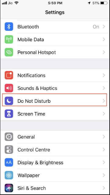 طريقة تفعيل ميزة  “Do Not Disturb” على أجهزة iOS 12