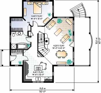 Western Home Decorating: small cabin floor plans