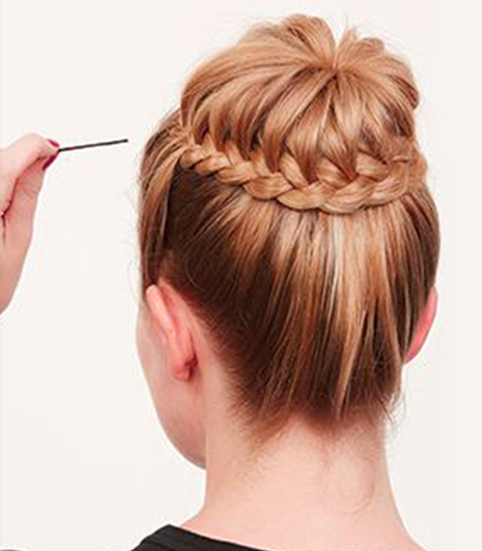 Learn Quick & Easy Steps To Make A Suave & Bedazzled French Braid Bun