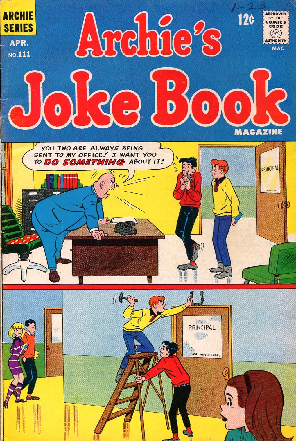 Read online Archie's Joke Book Magazine comic -  Issue #111 - 1