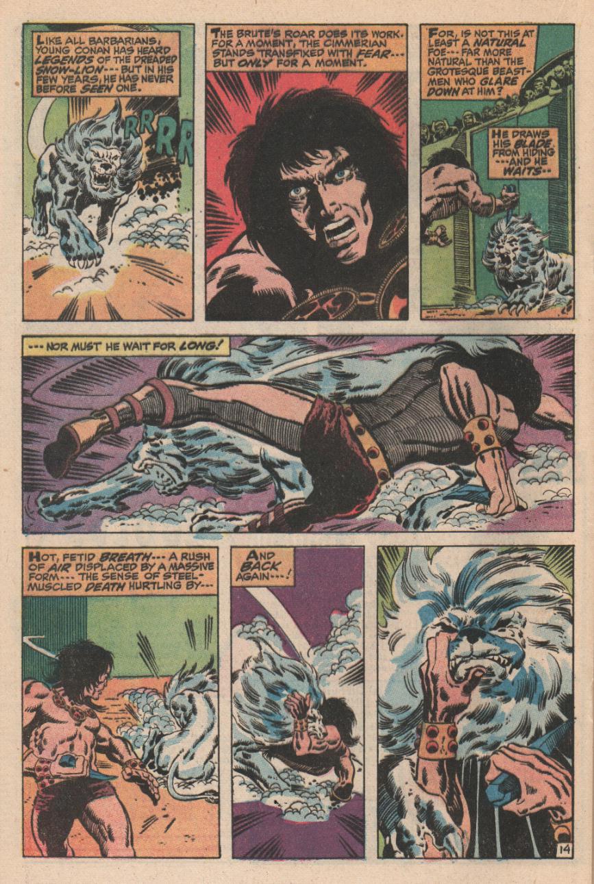 Read online Conan the Barbarian (1970) comic -  Issue #2 - 15