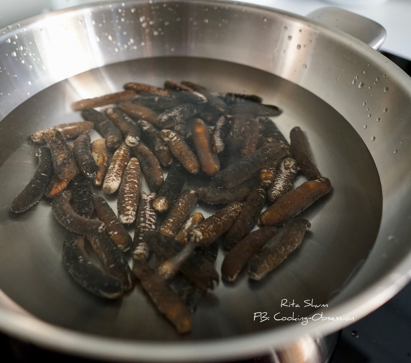 如何浸發海參, 蝦籽蝦膠釀海參 How to rehydrate and prepare sea cucumbers, Stuffed sea