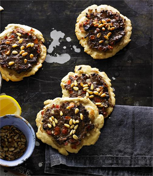 Lamb pastries with allspice tomato and pine nuts Recipe LEBANESE RECIPES