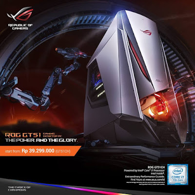 ASUS Dekstop Gaming ROG GT51 | Harga: Rp39.299.000 ASUS Dekstop Gaming ROG GT51 | Harga: Rp39.299.000