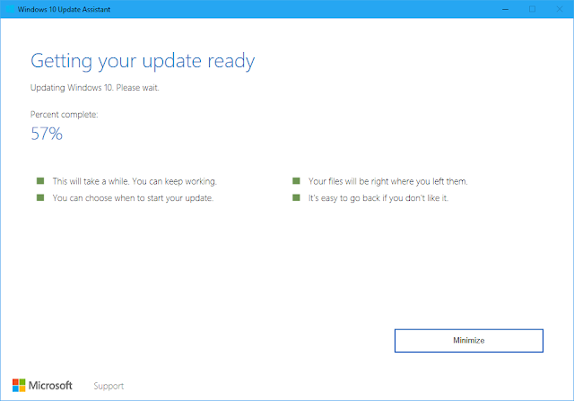 Instal windows 10 creator update